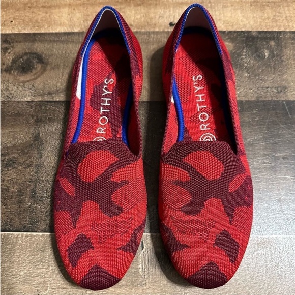 Rothy’s Red Camo The Loafer - Picture 2 of 6